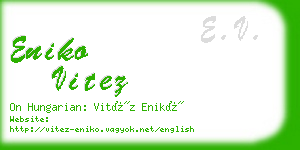 eniko vitez business card